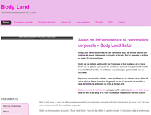 Tablet Screenshot of bodyland.ro